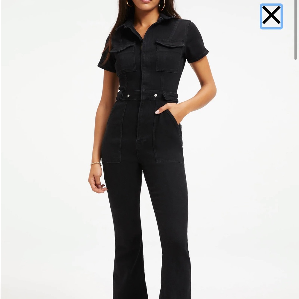 Good American Fit for Success Jumpsuit - Black - Size 0